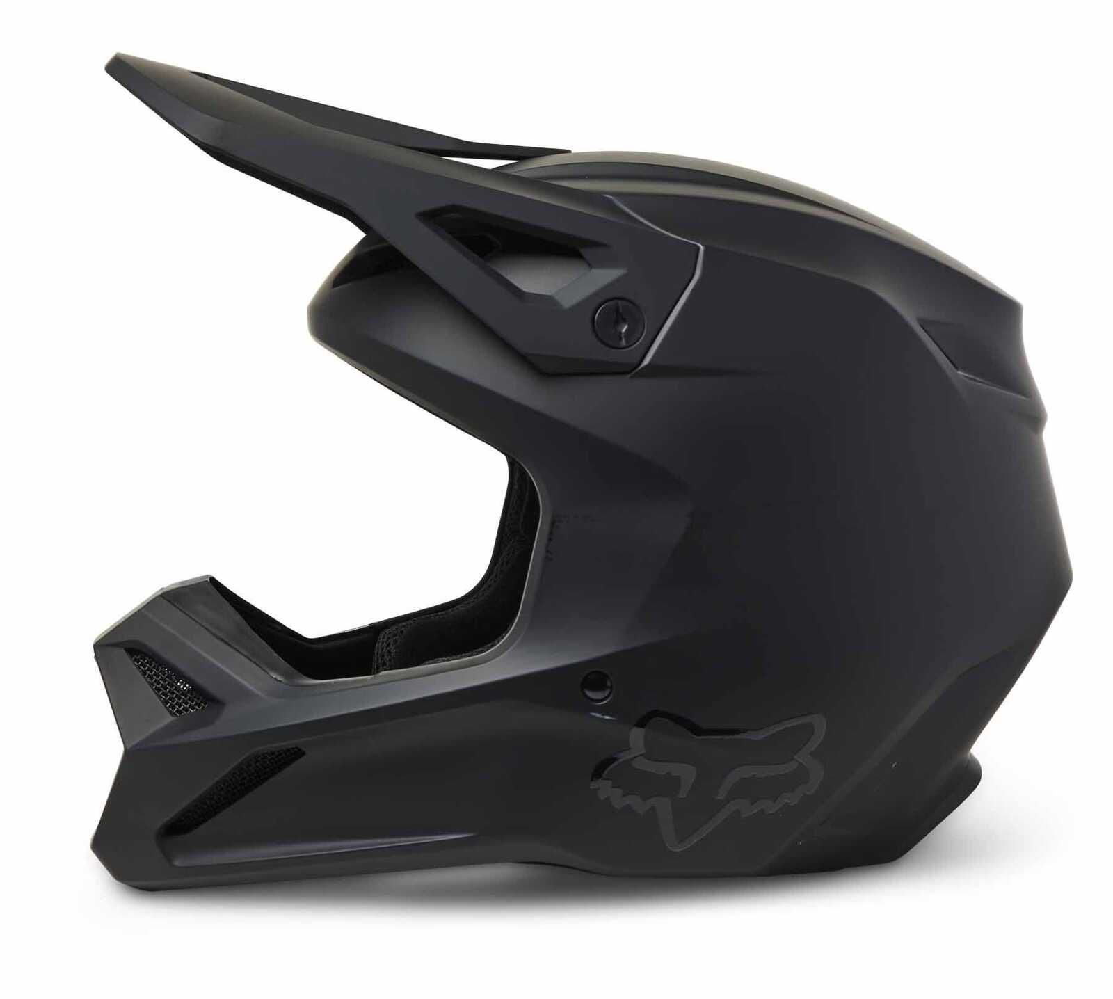 Fox MX23 Youth V1 Helmet Matte Black | Brisbane Motorcycles