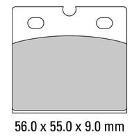 Ferodo FDB108P Disc Pad Set (2 pc) - Platinum Carbon Grip - Non-Sint.