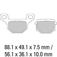 Ferodo FDB384P Disc Pad Set (2 pc) - Platinum Carbon Grip - Non-Sint.