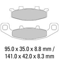 Ferodo FDB481EF Disc Pad Set (2 pc) - ECO Friction Carbon Grip - Non-Sint.