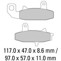 Ferodo FDB606P Disc Pad Set (2 pc) - Platinum Carbon Grip - Non-Sint.