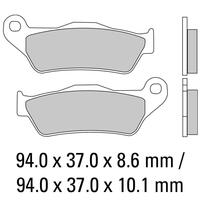 Ferodo FDB2039ST Disc Pad Set (2 pc) - Sinter Grip ST - Sintered