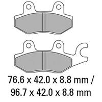 Ferodo FDB2087EF Disc Pad Set (2 pc) - ECO Friction Carbon Grip - Non-Sint.