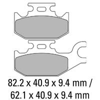 Ferodo FDB2148EF Disc Pad Set (2 pc) - ECO Friction Carbon Grip - Non-Sint.