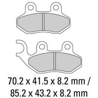 Ferodo FDB2190EF Disc Pad Set (2 pc) - ECO Friction Carbon Grip - Non-Sint.