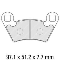 Ferodo FDB2236SG Disc Pad Set (2 pc) - Sinter Grip SG - Sintered