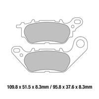 Ferodo FDB2238EF Disc Pad Set (2 pc) - ECO Friction Carbon Grip - Non-Sint.