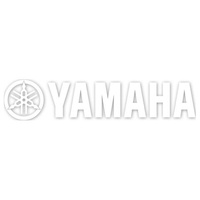 Factory Effex Die Cut Sticker 36" Yamaha White