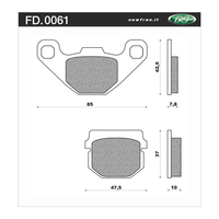 Newfren Brake Pads - Touring Organic