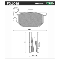 Newfren Brake Pads - Touring Organic