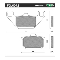 Newfren Brake Pads - Off Road Dirt Sintered