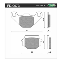 Newfren Brake Pads - Toruing Sintered