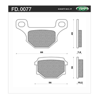 Newfren Brake Pads - Off Road Dirt Organic