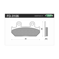 Newfren Brake Pads - Touring Organic