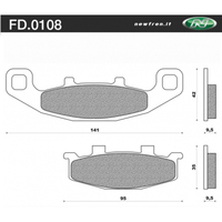 Newfren Brake Pads - Off Road Dirt Organic