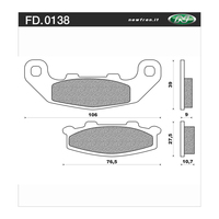 Newfren Brake Pads - Touring Sintered