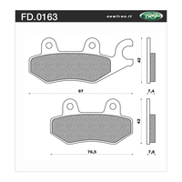 Newfren Brake Pads - Touring Sintered