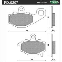 Newfren Brake Pads - Touring Organic