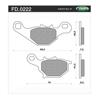 Newfren Brake Pads - Off Road Dirt Organic