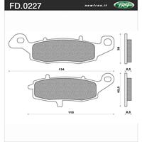 Newfren Brake Pads - Touring Organic