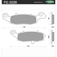 Newfren Brake Pads - Touring Organic