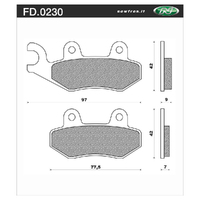 Newfren Brake Pads - Touring Organic