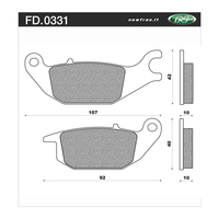 Newfren Brake Pads - Touring Organic