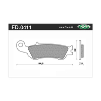 Newfren Brake Pads - Off Road Dirt Organic