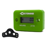 Kustom Hour Meter with Mounting Bracket Included - Green