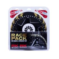 RK Race Chain & Spr. Kit (Pro) - Gold/Black - 13/50 Husky FC250/450 ('14-20)