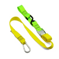 Kustom MX Tie Down 38mm Snap Hook - Yellow/Green Loop