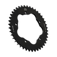 JT Rear Alloy Sprocket - 43T 520P - Black (760 or 770 adaptor required)