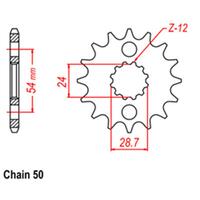 Front Sprocket - Steel 16T 530P