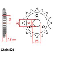 Front Sprocket - Steel 16T 520P