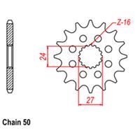 Front Sprocket - Steel 16T 530P