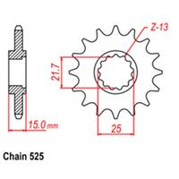 Front Sprocket - Steel 15T 525P