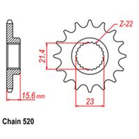 Front Sprocket - Steel 15T 520P