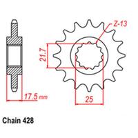 Front Sprocket - Steel 17T 428P