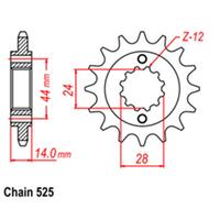 Front Sprocket - Steel 17T 525P