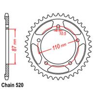 Rear Sprocket - Steel 39T 520P