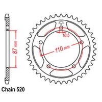 Rear Sprocket - Steel 46T 520P