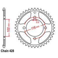 Rear Sprocket - Steel 54T 428P