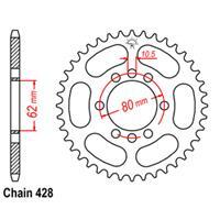 Rear Sprocket - Steel 49T 428P D/D