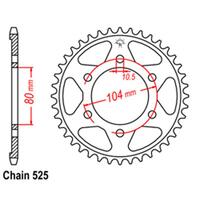 Rear Sprocket - Steel 39T 525P