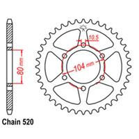 Rear Sprocket - Steel 42T 520P