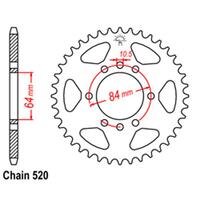 Rear Sprocket - Steel 39T 520P D/D