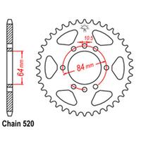 Rear Sprocket - Steel 41T 520P D/D