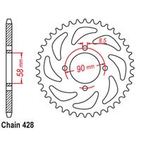 Rear Sprocket - Steel 45T 428P