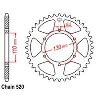 Rear Sprocket - Steel 45T 520P