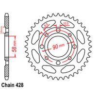 Rear Sprocket - Steel 42T 428P D/D